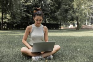 Freelancer in the park